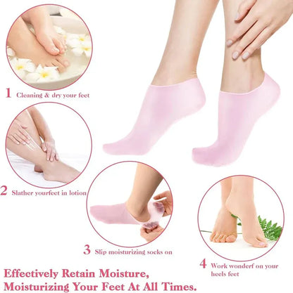 (1pair) Silicon Socks For Unisex Men& Women