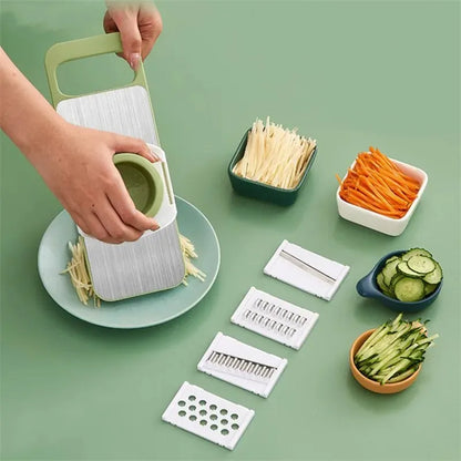 5-in-1 Multifunctional High-Quality Vegetable & Fruit Slicer With Five Changeable Blades