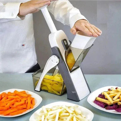 5 in-1 Multifunctional Manual Mandolin Vegetable Slicer Cutter Food & Chopper